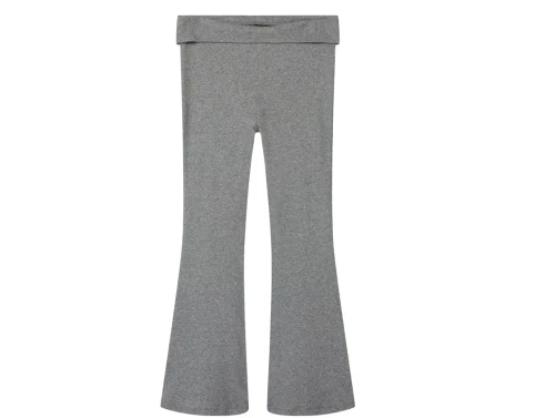 Name It grey melange fold down flared bukser Fionea